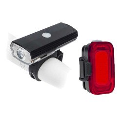 Blackburn Dayblazer 550 Front and Grid Rear Light Set in Black